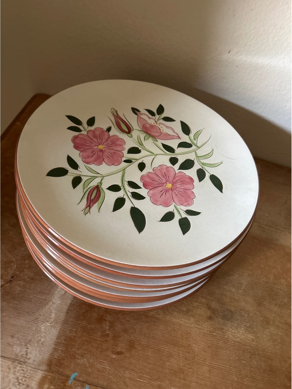 Earthenwarex8  Desert Rose Dinner Plates Set of 6